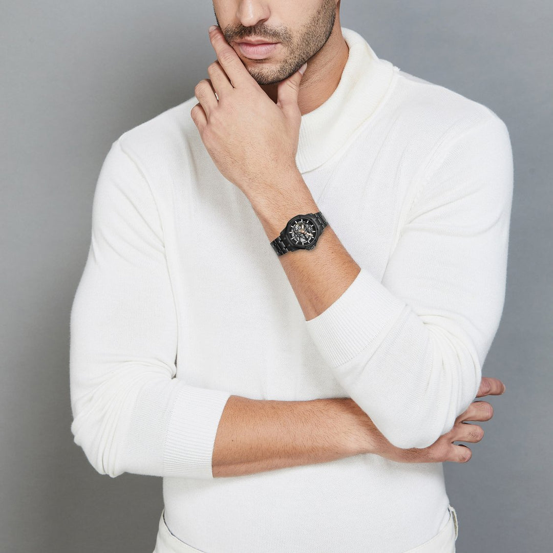 KENNETH COLE Skeleton Automatic Watch - Refined Style for Men