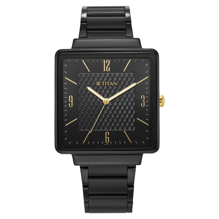 Titan Karishma Black Dial Watch for Men - The Watch Factory ®