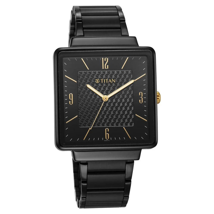 Titan Karishma Black Dial Watch for Men - The Watch Factory ®