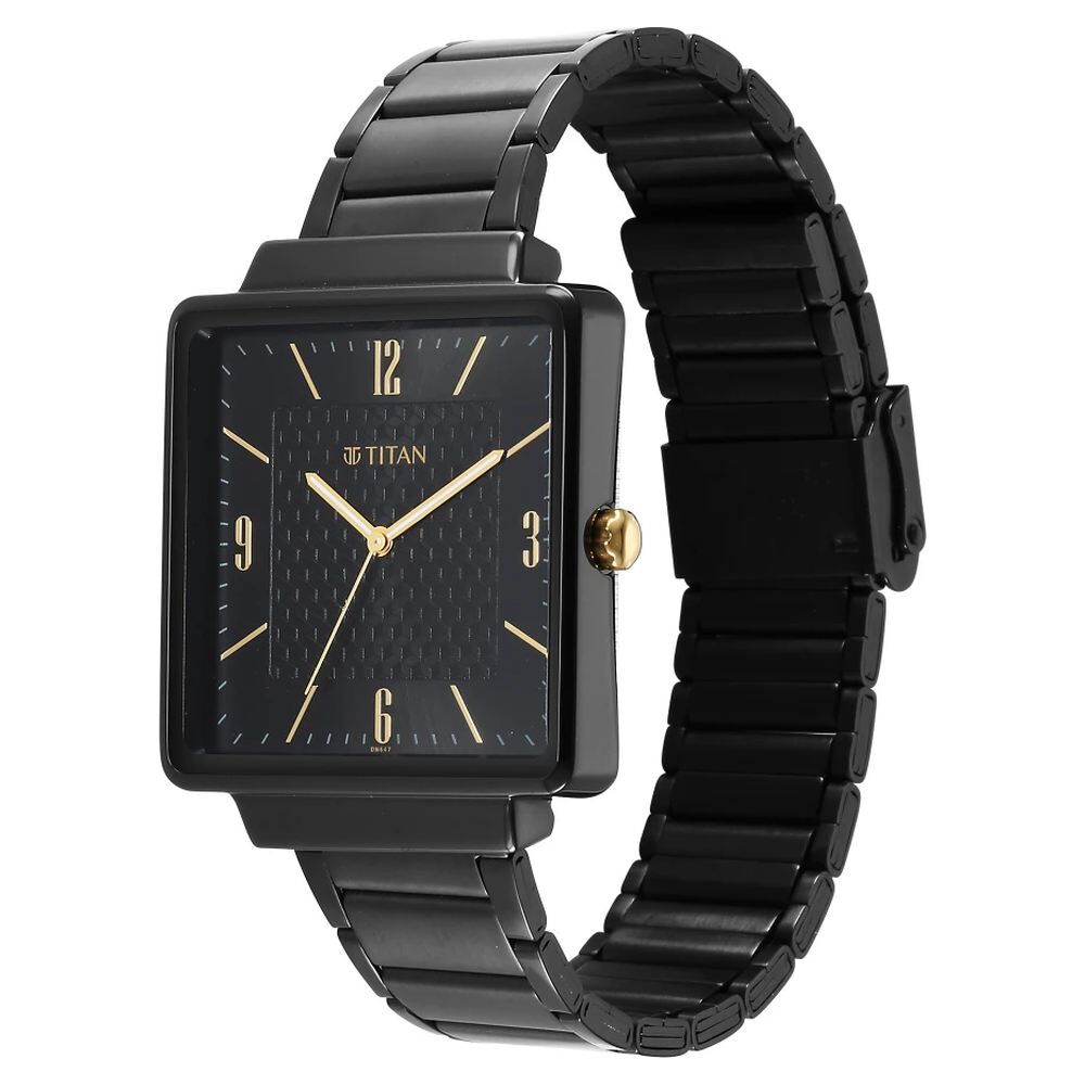 Titan Karishma Black Dial Watch for Men - The Watch Factory ®