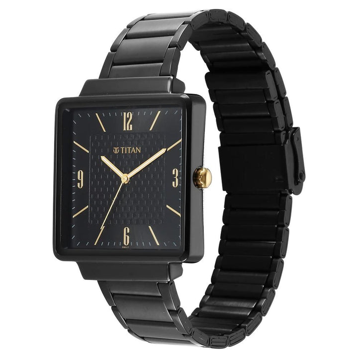 Titan Karishma Black Dial Watch for Men - The Watch Factory ®
