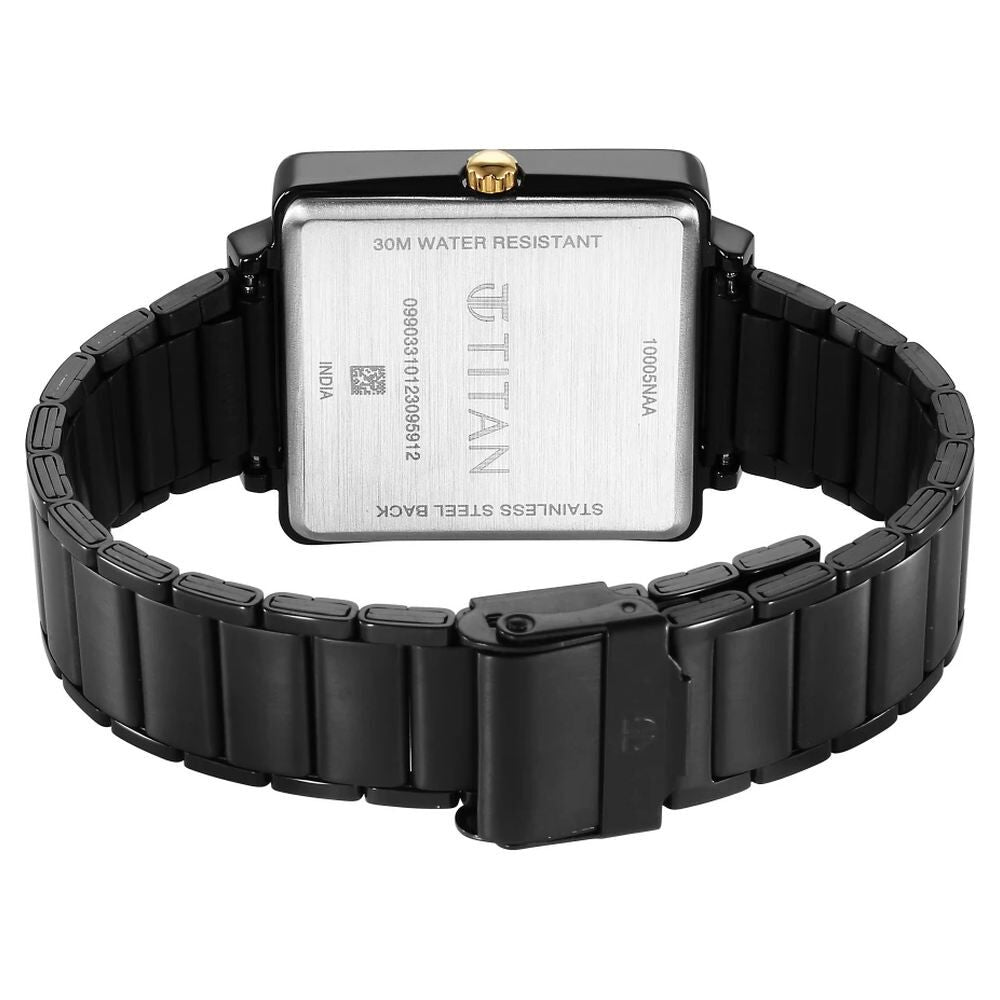Titan Karishma Black Dial Watch for Men NS10005KM01
