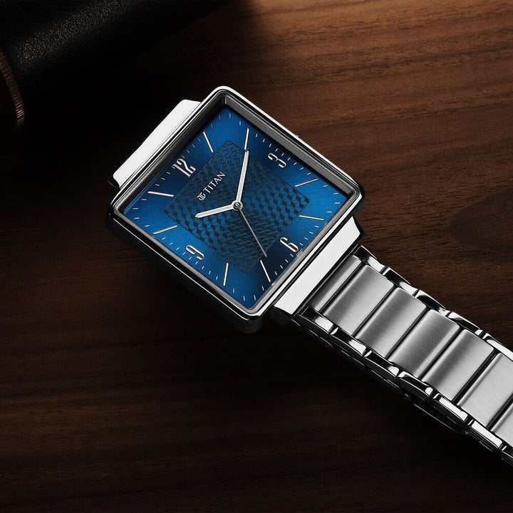 Titan Karishma Blue Dial Watch for Men NR10005SM01