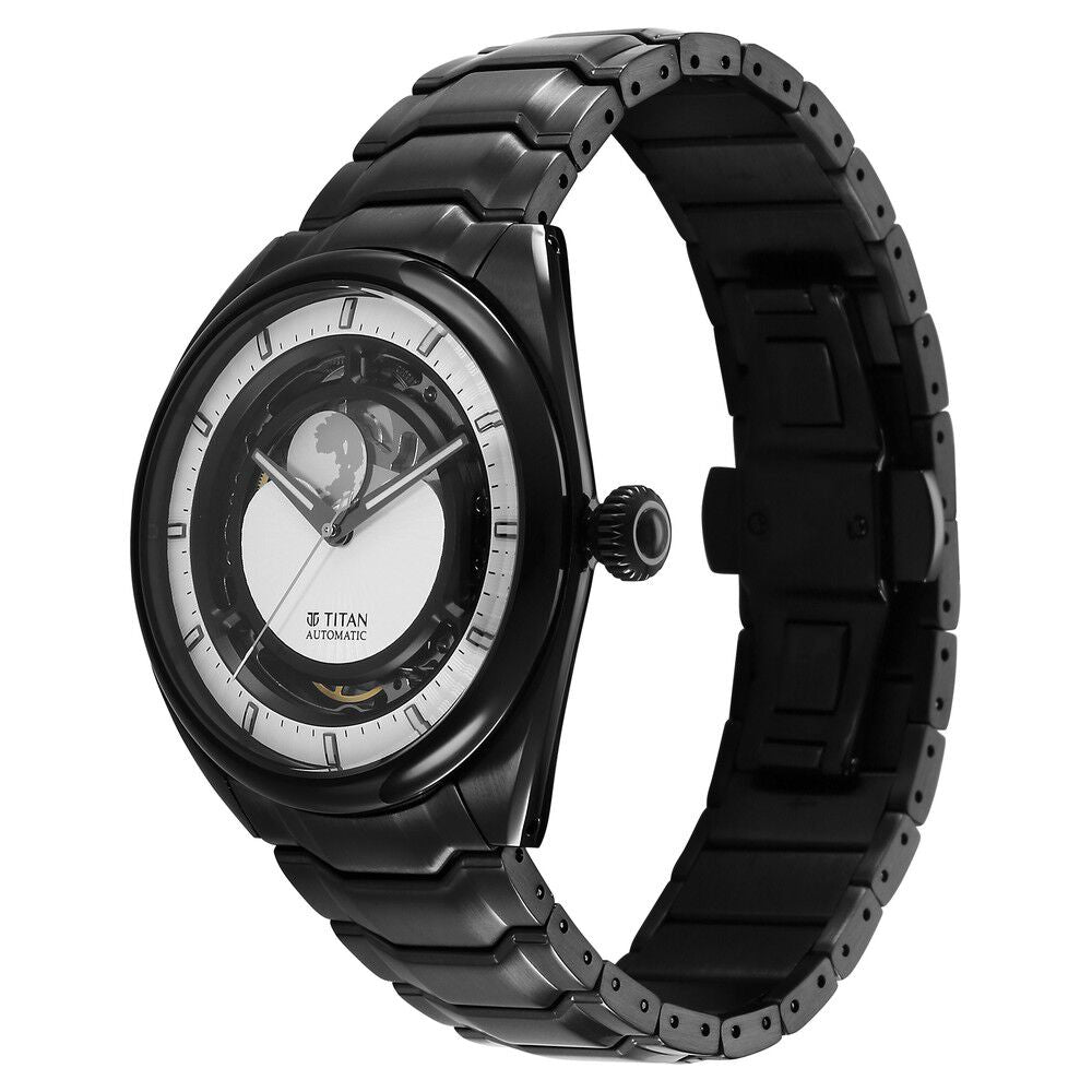 Titan Caelum Multilayered Sun-Moon Dial in Ivory White - Stellar Edition 10011NM02