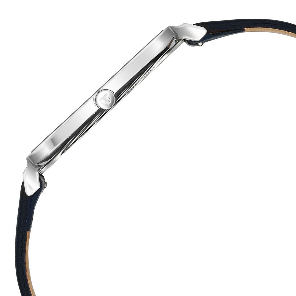 Titan Edge Quad Quartz Analog White Dial With Blue Leather Strap Watch For Men - The Watch Factory ®