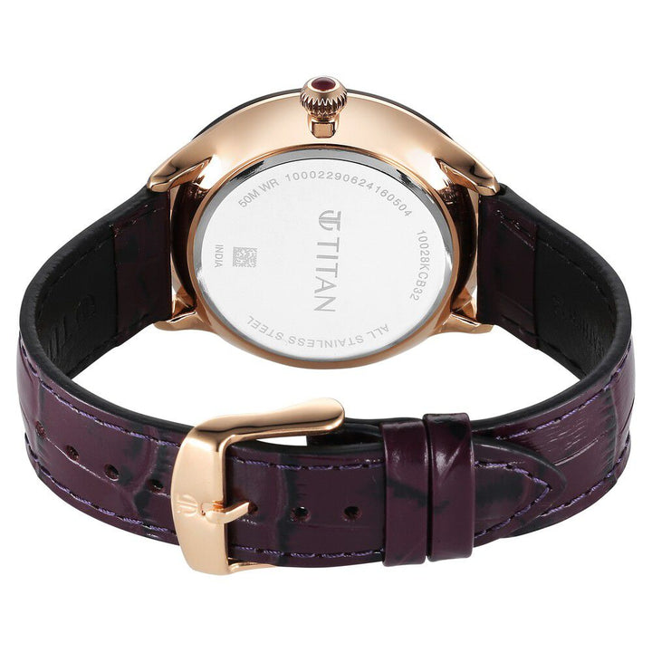 Titan Caleum Sun Moon Phase in Scarlet Red - Stellar Edition 10028KL01