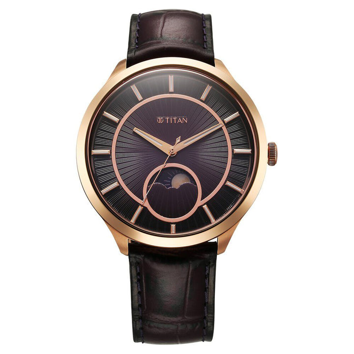 Titan Caelum Sun Moon Sub-Dial in Imperial Purple - Stellar Edition 10028WL01