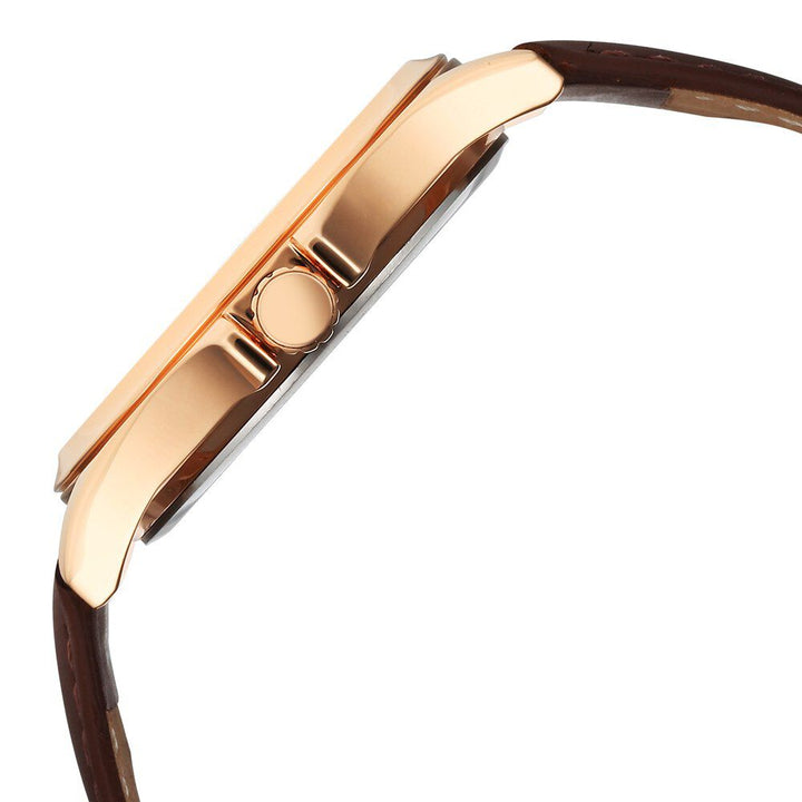 Titan Karishma Quartz Analog with Date Silver Dial Leather Strap Watch For Men 10038WL01