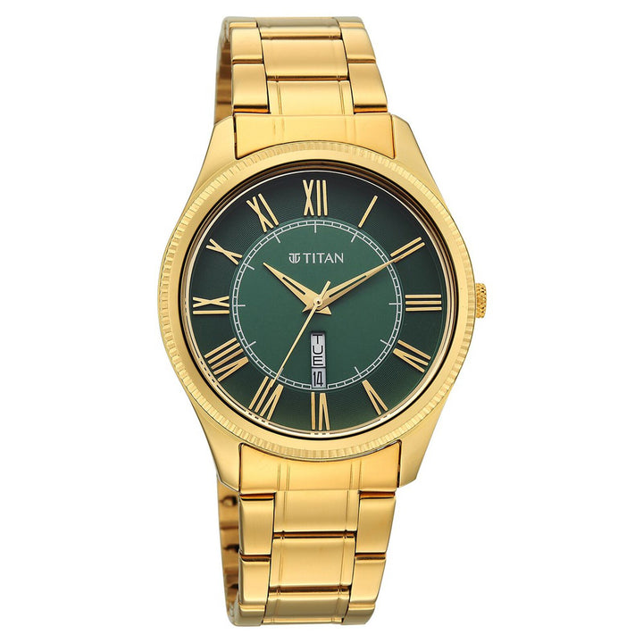 Titan Regalia Allure 10047YM01 Green Dial Men&