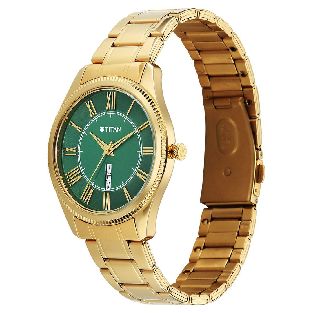 Titan Regalia Allure 10047YM01 Green Dial Men&