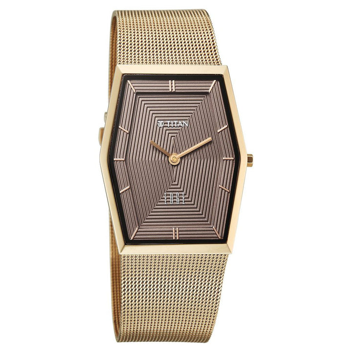 Titan Edge Whimsey 10056QM01 Brown Dial Men&