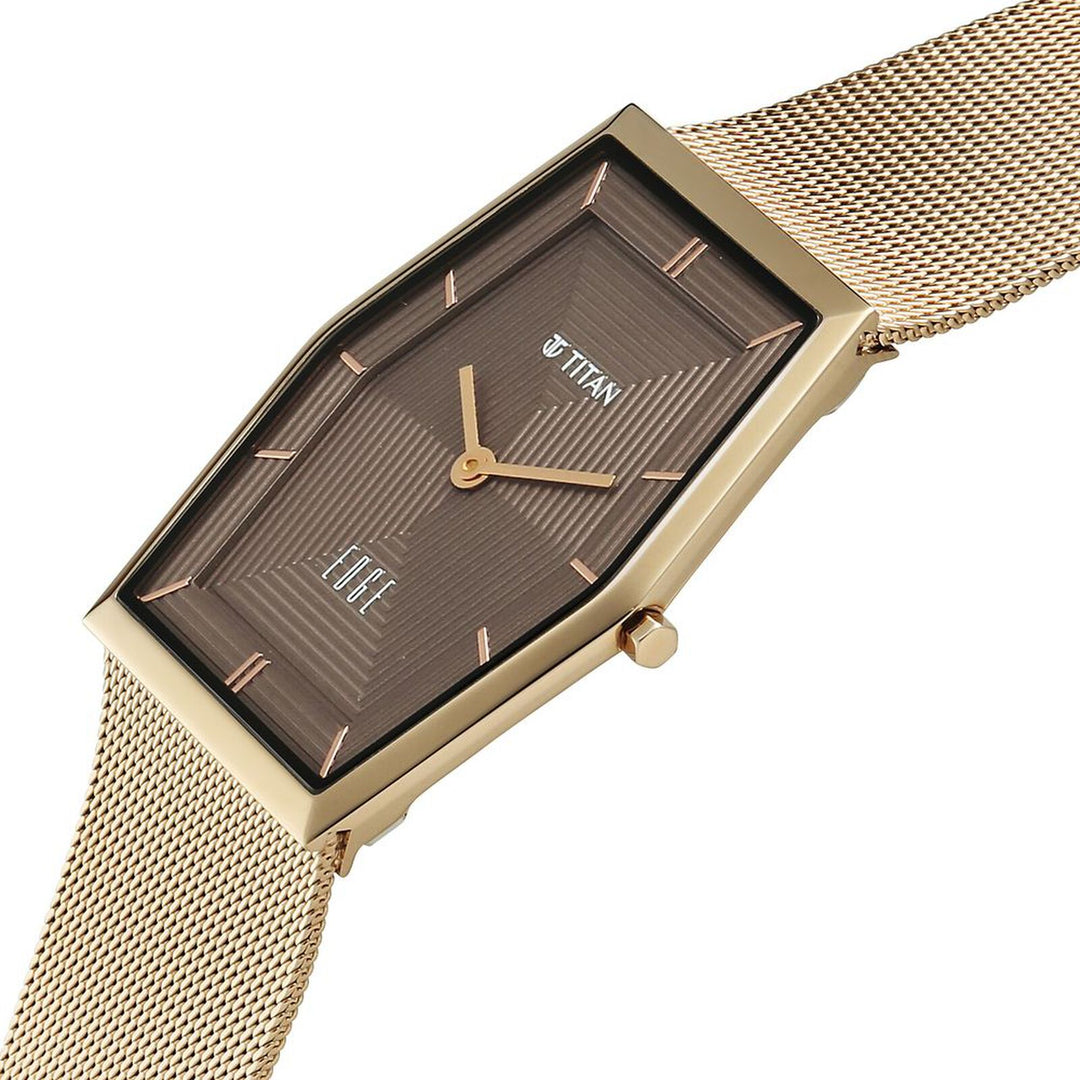 Titan Edge Whimsey 10056QM01 Brown Dial Men&