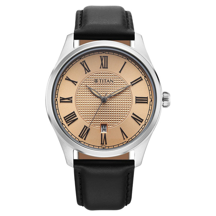 Titan Neo Roman 10063SL01 Rose Gold Dial Men&