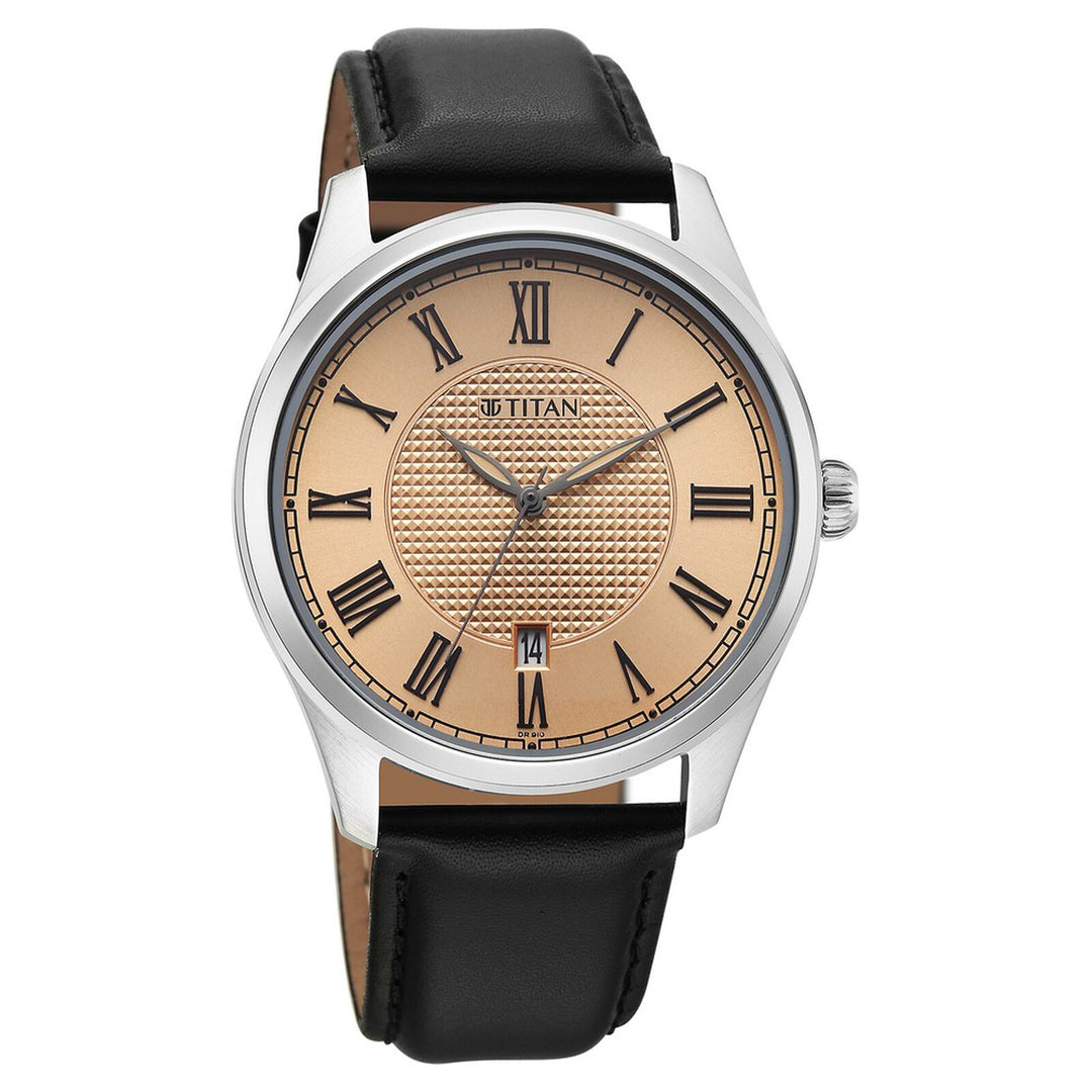 Titan Neo Roman 10063SL01 Rose Gold Dial Men&