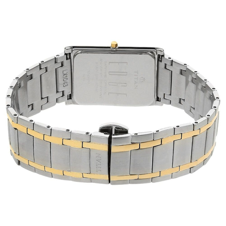 Titan Quartz Analog Champagne Dial Stainless Steel Strap Watch for Men - The Watch Factory ®