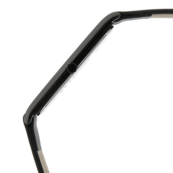 Titan Edge Slim Leather Strap Black Dial Analog Watch for Men NS1043NL01