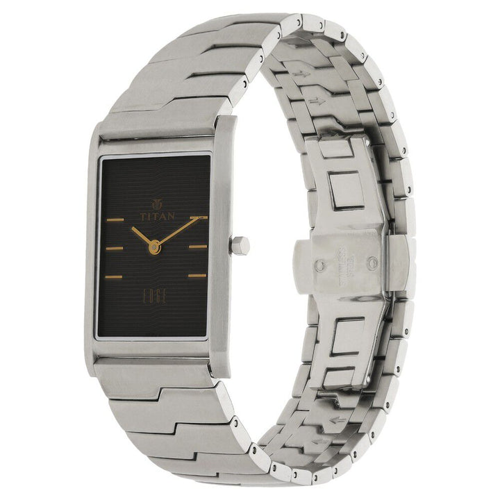 Titan Edge Grey Dial Analog Stainless Steel Strap watch for Men-NH1043SM15A