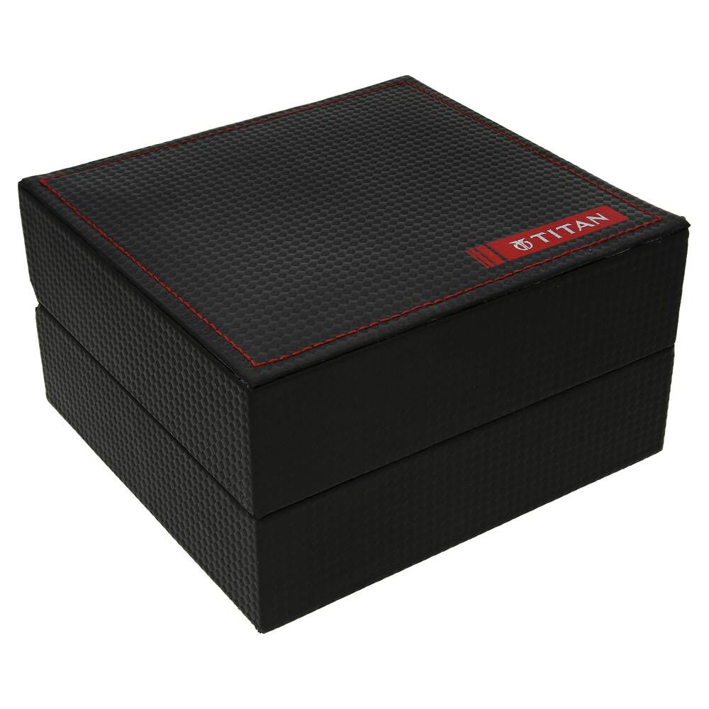 Titan Edge Grey Dial Analog Stainless Steel Strap watch for Men-NH1043SM15A