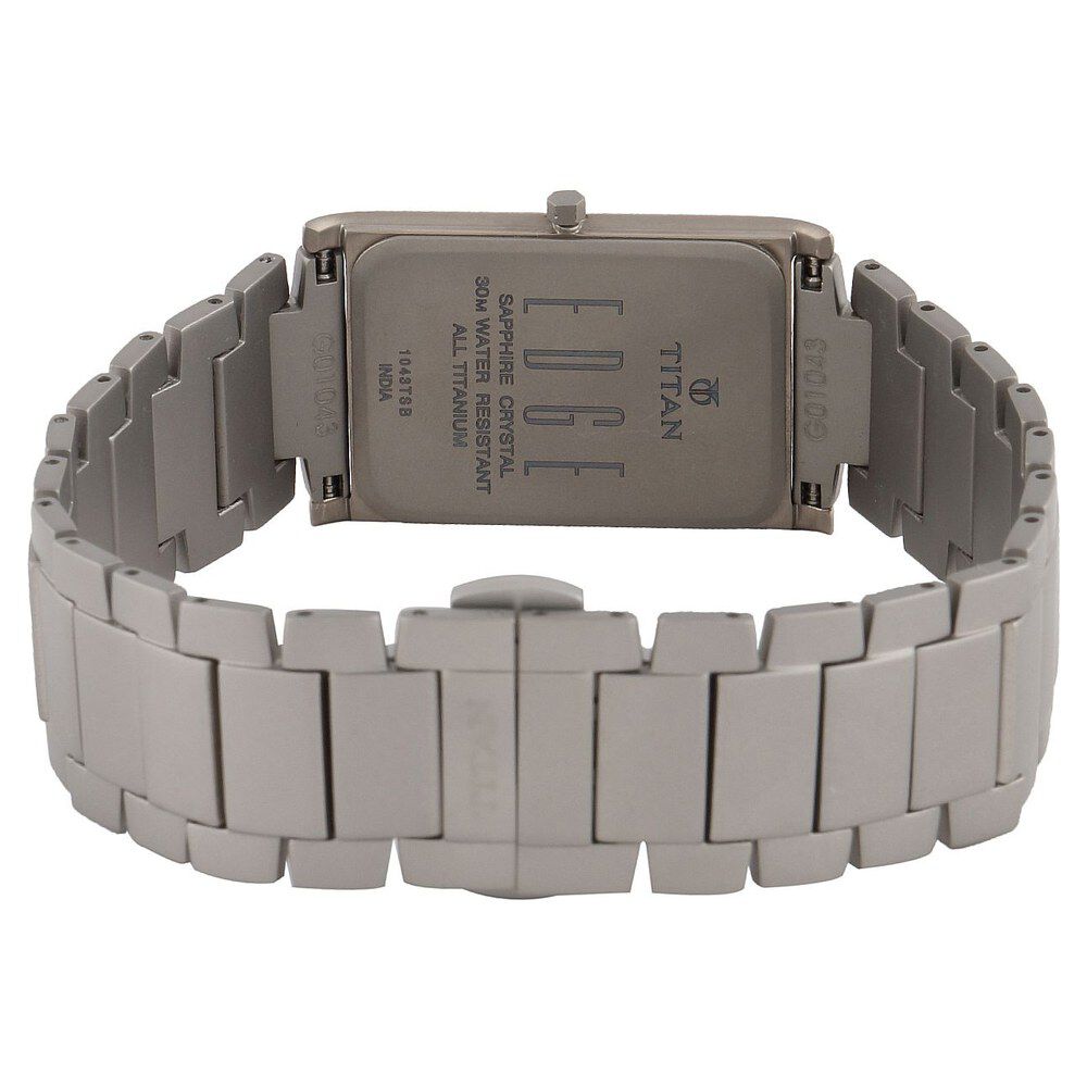 Titan Blue Dial Quartz Leather Strap watch for Men-1043TM02