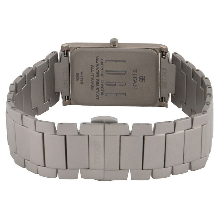 Titan Blue Dial Quartz Leather Strap watch for Men-1043TM02