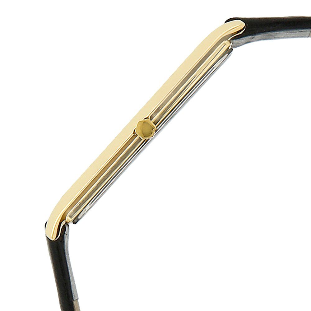 Titan Quartz Analog Champagne Dial Leather Strap Watch for Men-NS1043YL05