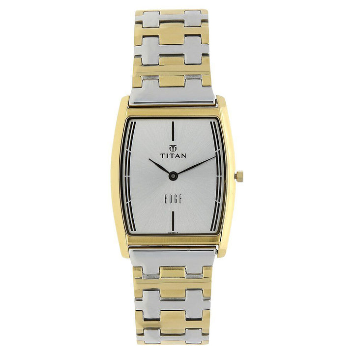 Titan Quartz Analog Silver Dial Stainless Steel Strap Watch for Men NS1044BM02