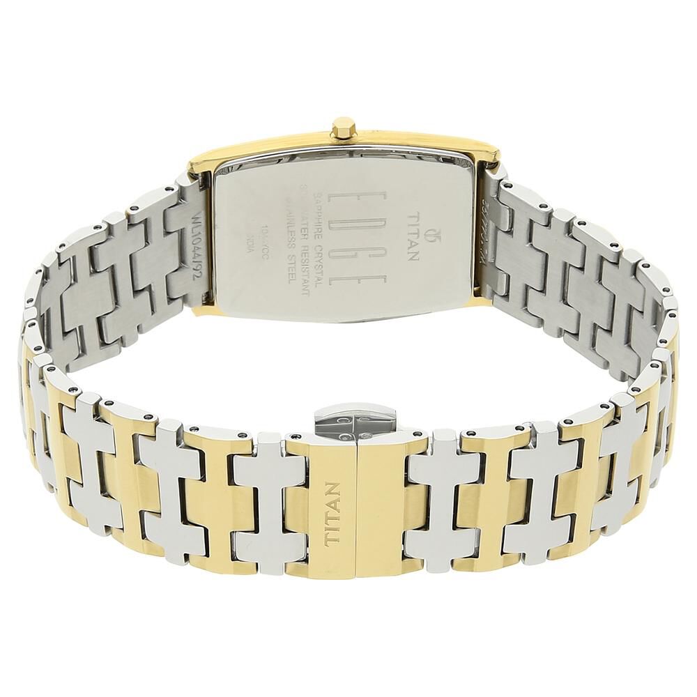 Titan Quartz Analog Silver Dial Stainless Steel Strap Watch for Men NS1044BM02