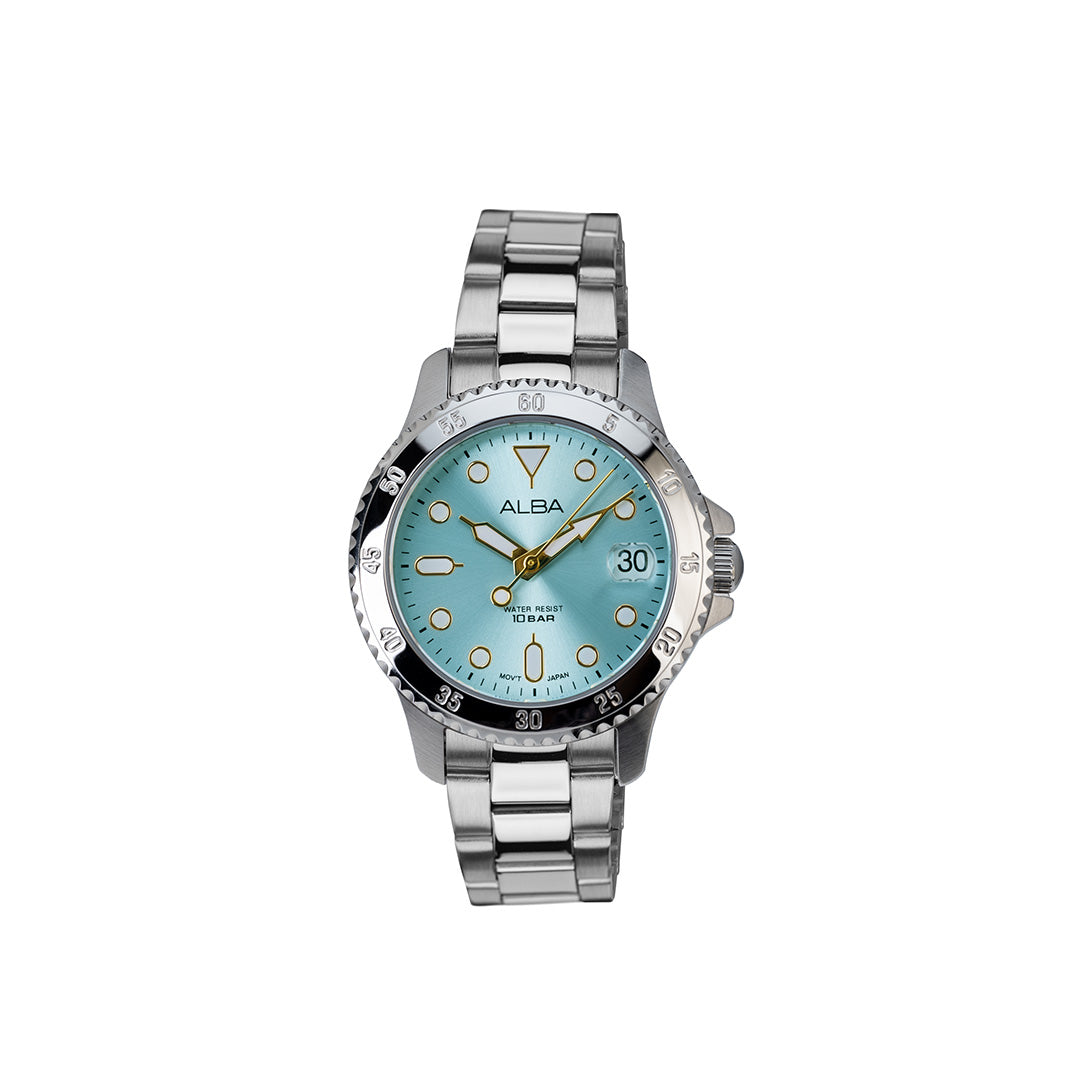 Alba AG8Q41X1 Light Blue Dial Women&