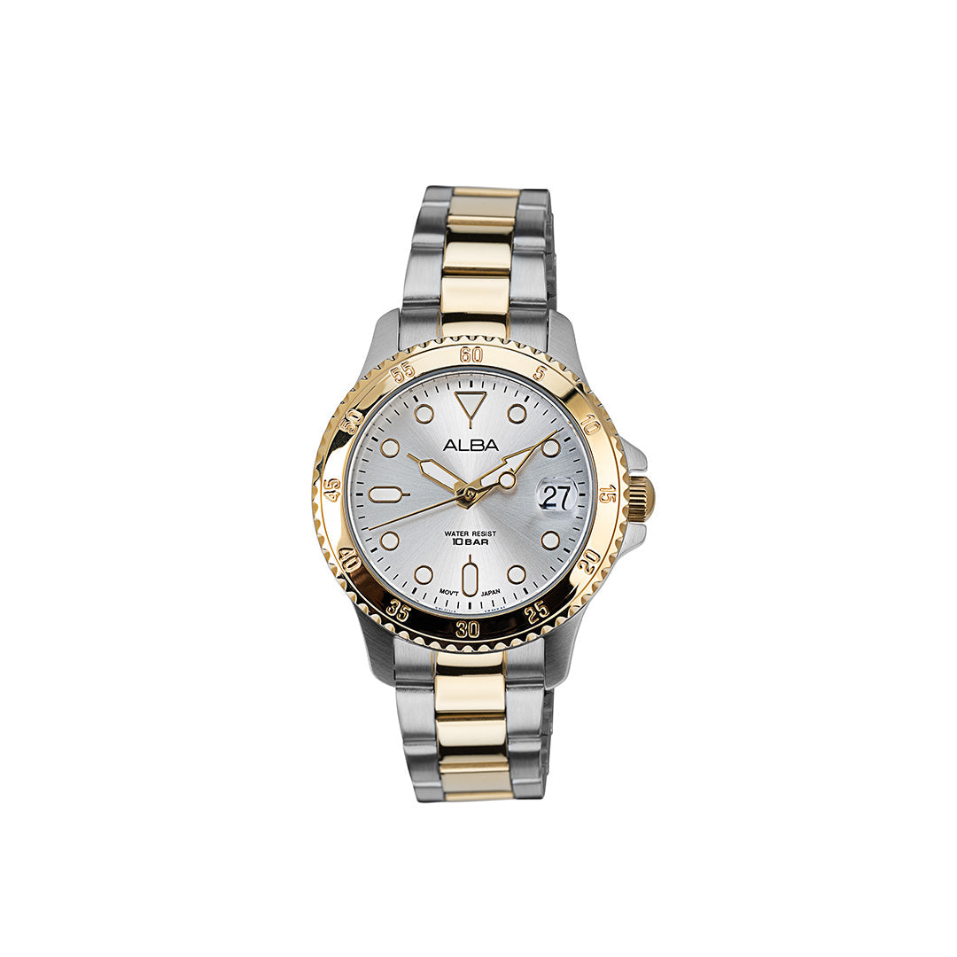 Alba AG8Q36X1 Silver White Dial Dial Women&