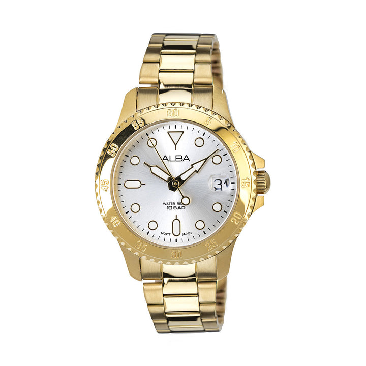 Alba AG8Q32X1 Silver White Dial Dial Women&
