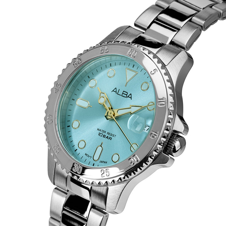 Alba AG8Q41X1 Light Blue Dial Women&