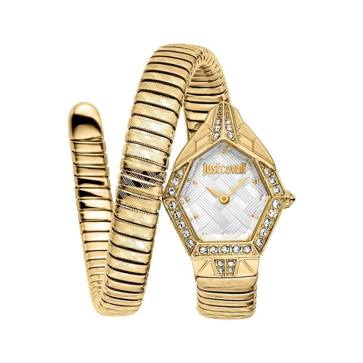 Elegant JUST CAVALLI Women's Ornato Snake Analogue Watch