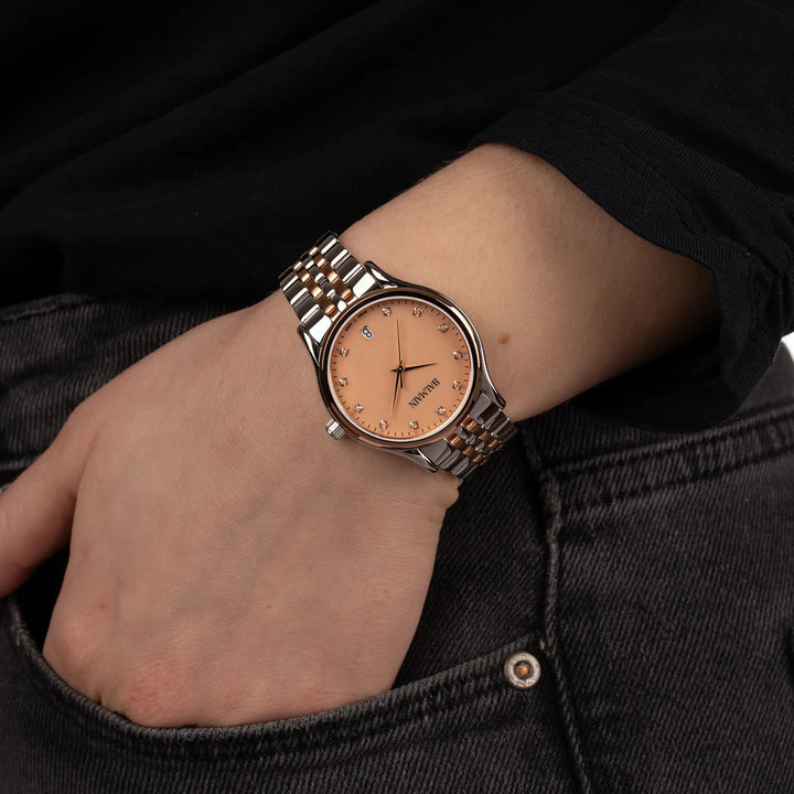 Elegant Beleganza Ladies' Quartz Watch with Steel Bracelet