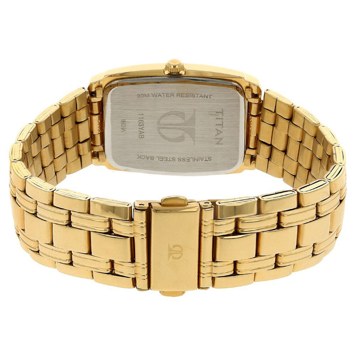 Titan Regalia White Dial Analog with Date Metal Strap watch for Men NR1163YM01