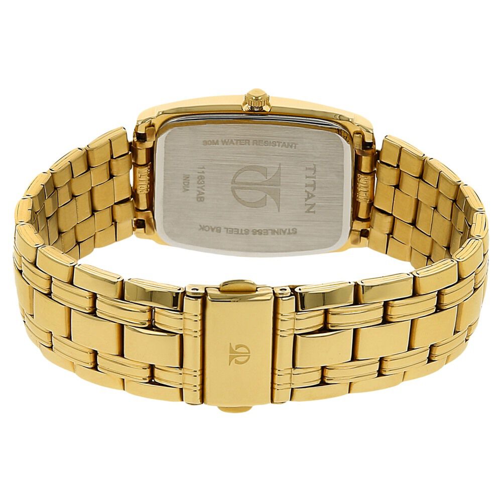 Titan Analog with Date Black Dial Metal Strap watch for Men NR1163YM03