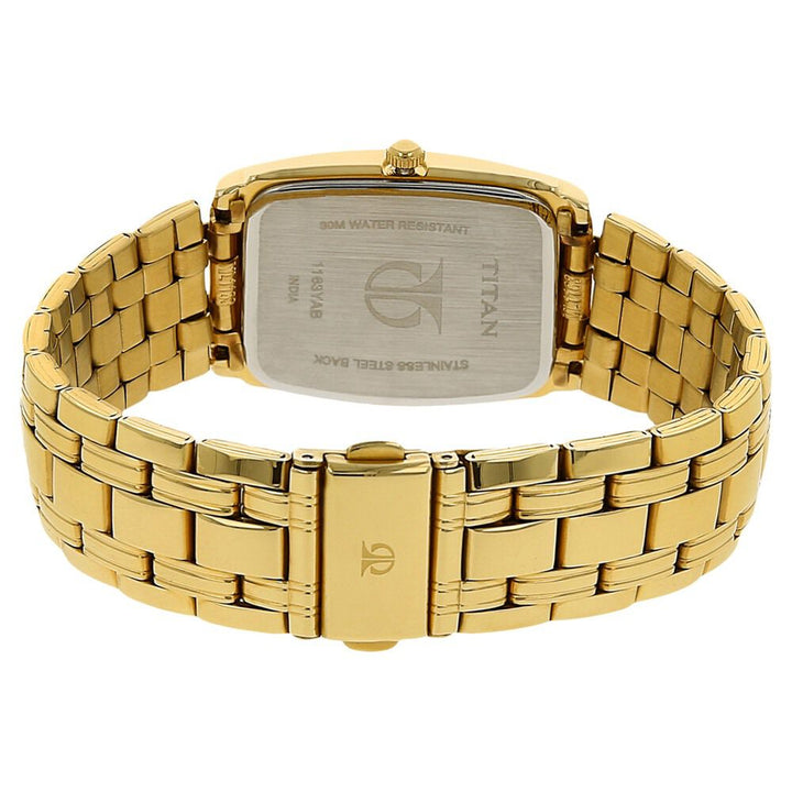 Titan Analog with Date Black Dial Metal Strap watch for Men NR1163YM03