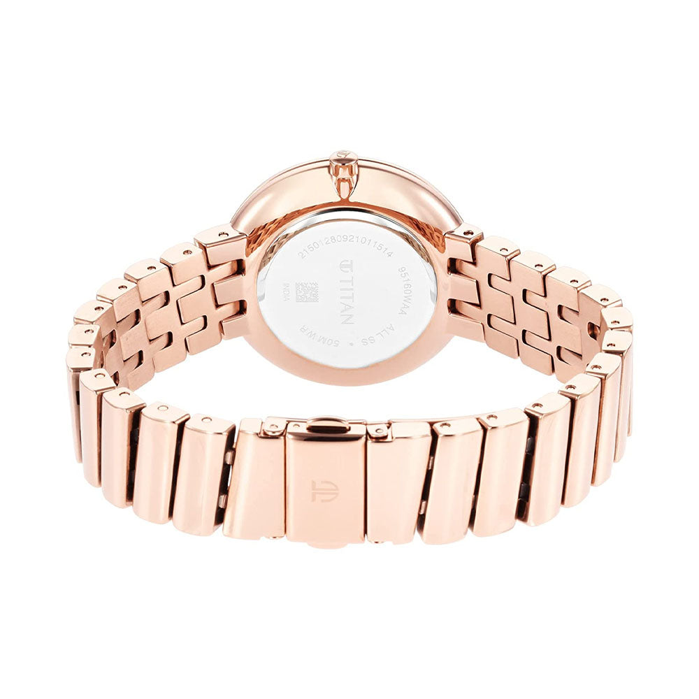 Titan 95160WM01 Purple Unending Beauty Analog Watch For Women