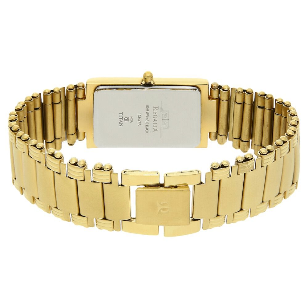 Titan Regalia Silver Dial Analog Stainless Steel Strap watch for Men NS1234YM01