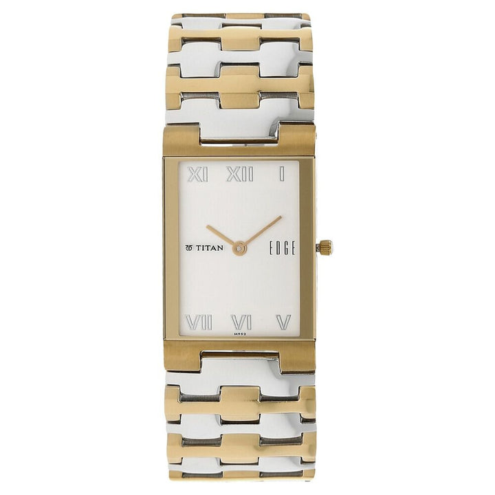 Titan Quartz Analog Silver Dial Stainless Steel Strap Watch for Men NS1296BM02