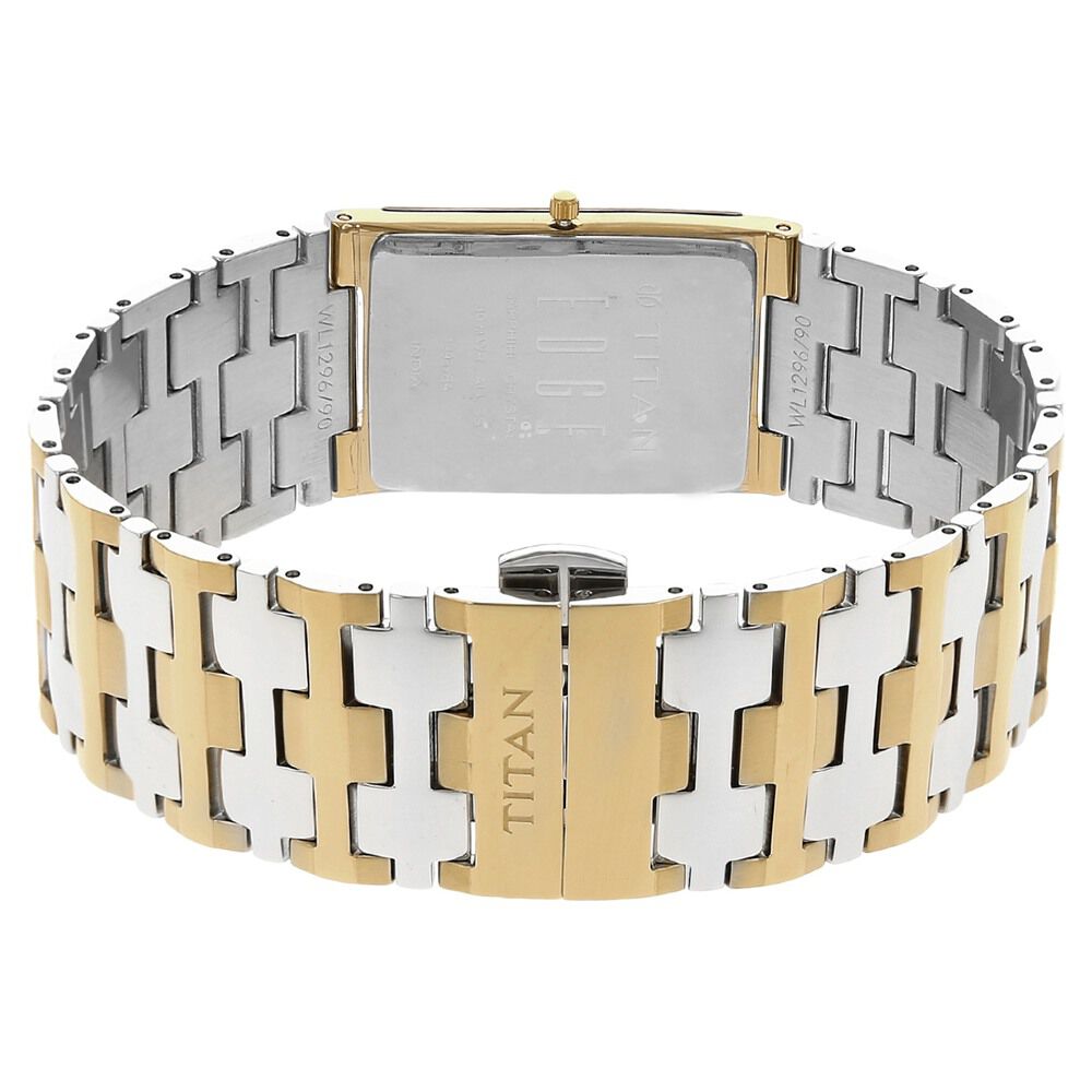 Titan Quartz Analog Silver Dial Stainless Steel Strap Watch for Men NS1296BM02