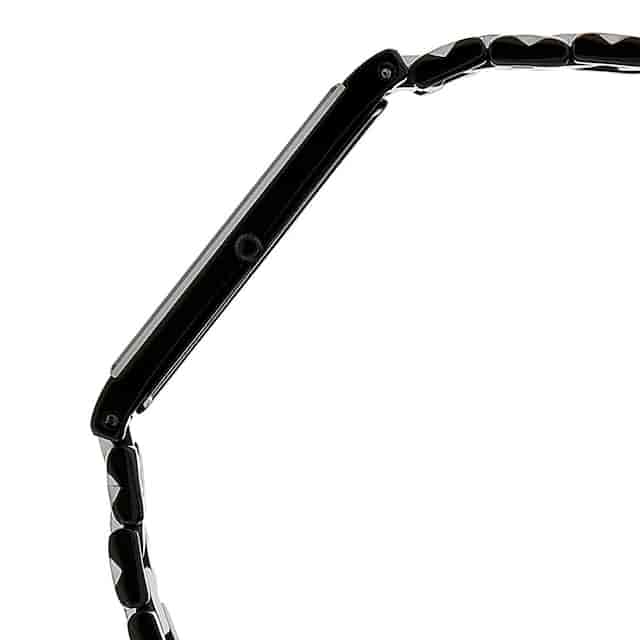 Titan Edge Black Dial Black Stainless Steel Strap Watch NP1296NM01