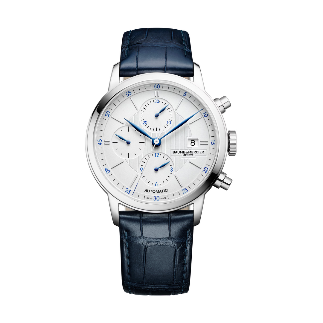 Baume &amp; Mercier Classima 10330 Chronograph Men’s Watch – 42MM Silver