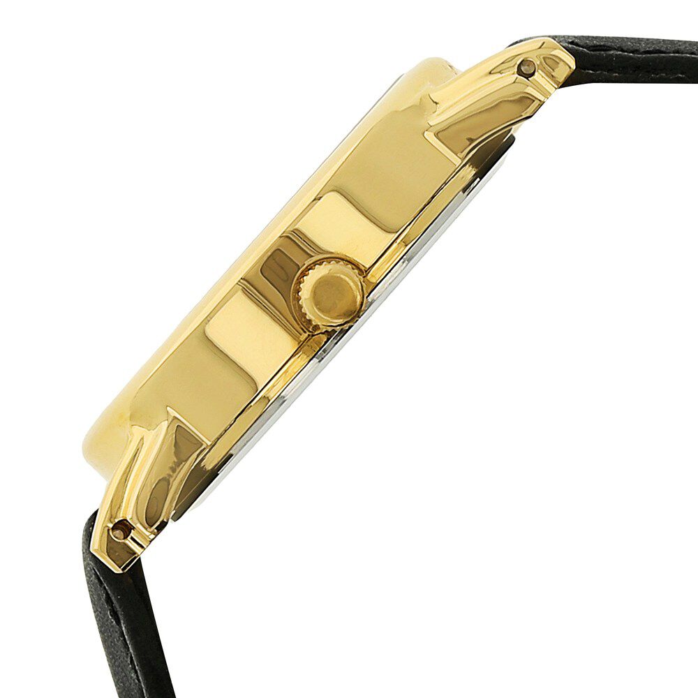 Titan Karishma Champagne Dial Analog with Day and Date Leather Strap watch for Men NM1445YL05