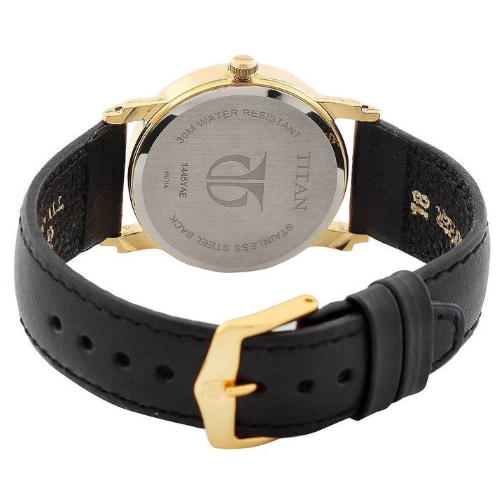 Titan Quartz Analog with Day and Date Black Dial Watch for Men-NF1445YL06