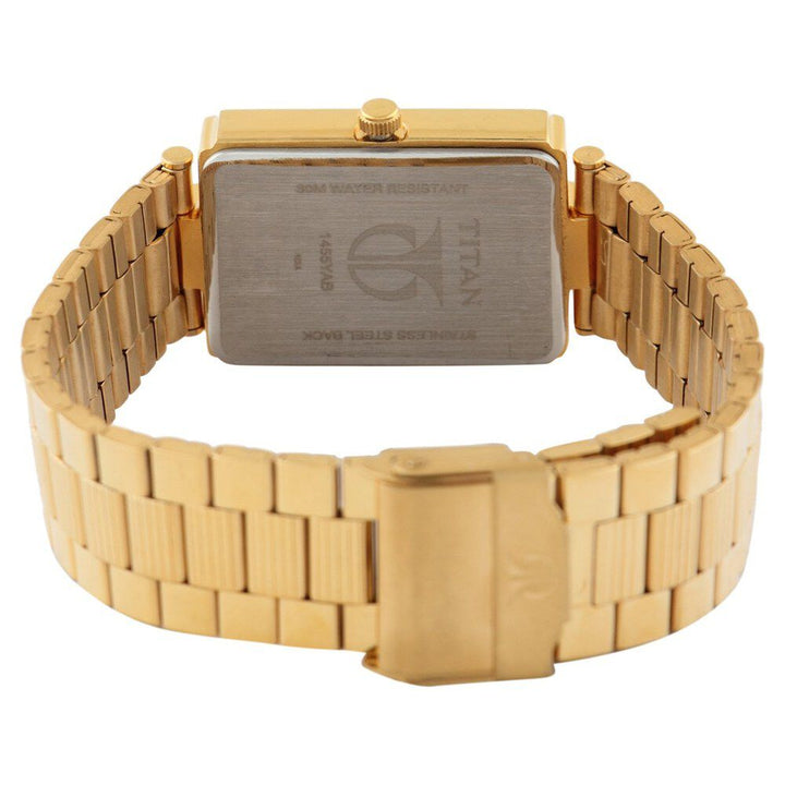 Titan Quartz Analog with Day and Date White Dial Watch for Men-NE1455YM01