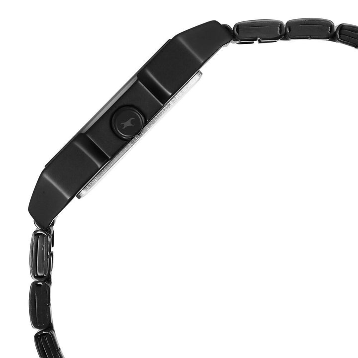 Fastrack Pulse Quartz Analog Black Dial With Black Stainless steel Strap Watch for Guys 1474NM02