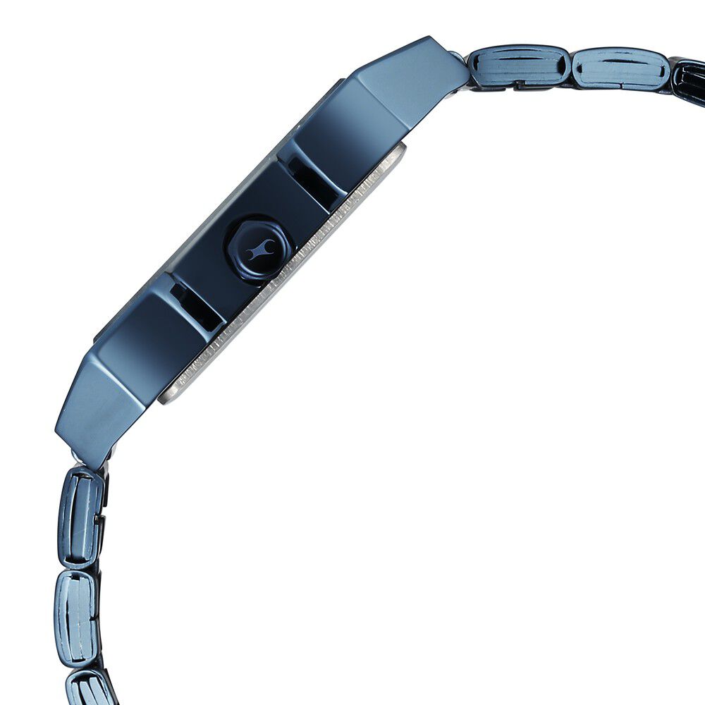 Fastrack Pulse Quartz Analog Blue Dial With Blue Stainless steel Strap Watch for Guys 1474QM01