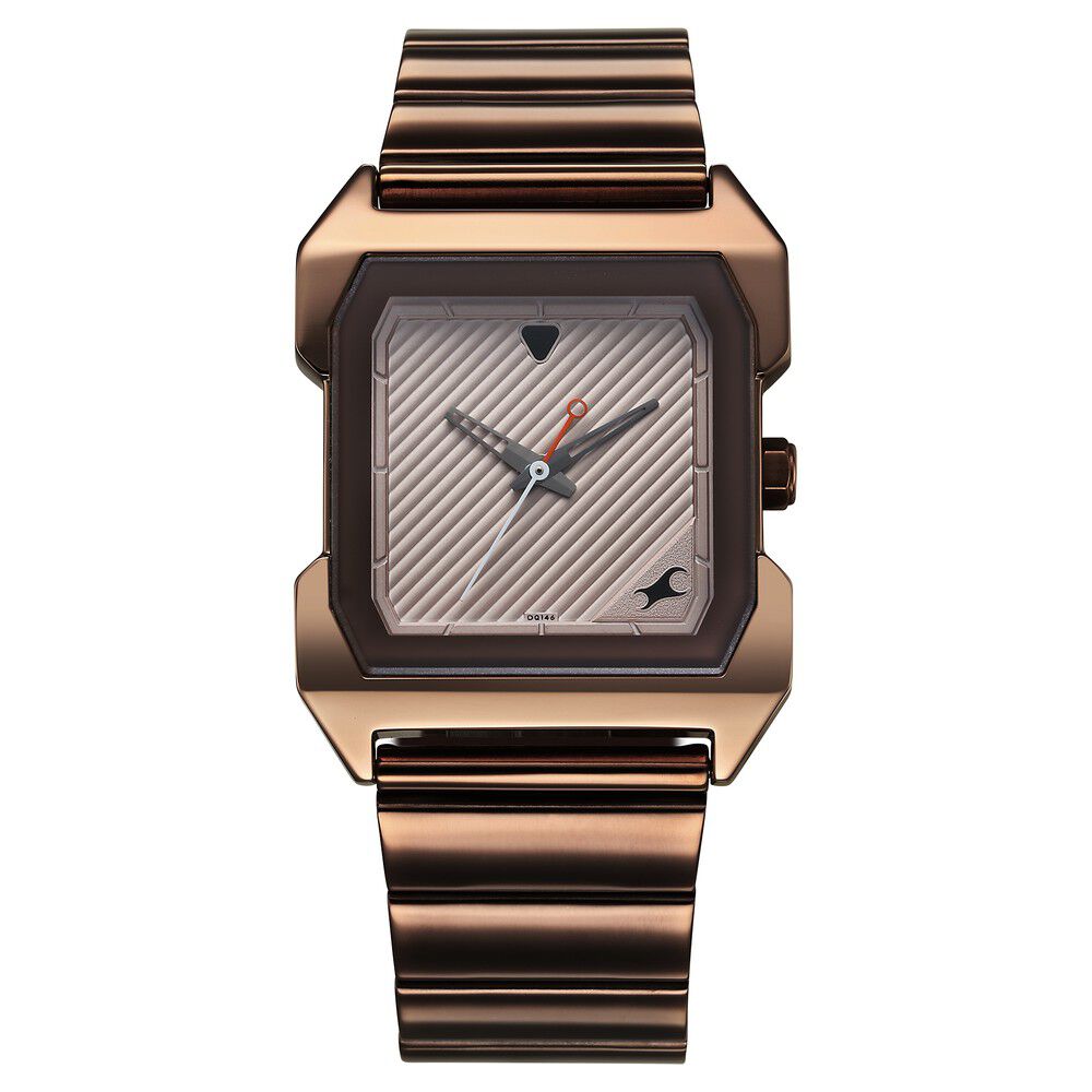 Fastrack Pulse Quartz Analog Beige Dial With Brown Colour Stainless steel Strap Watch for Guys 1474QM02