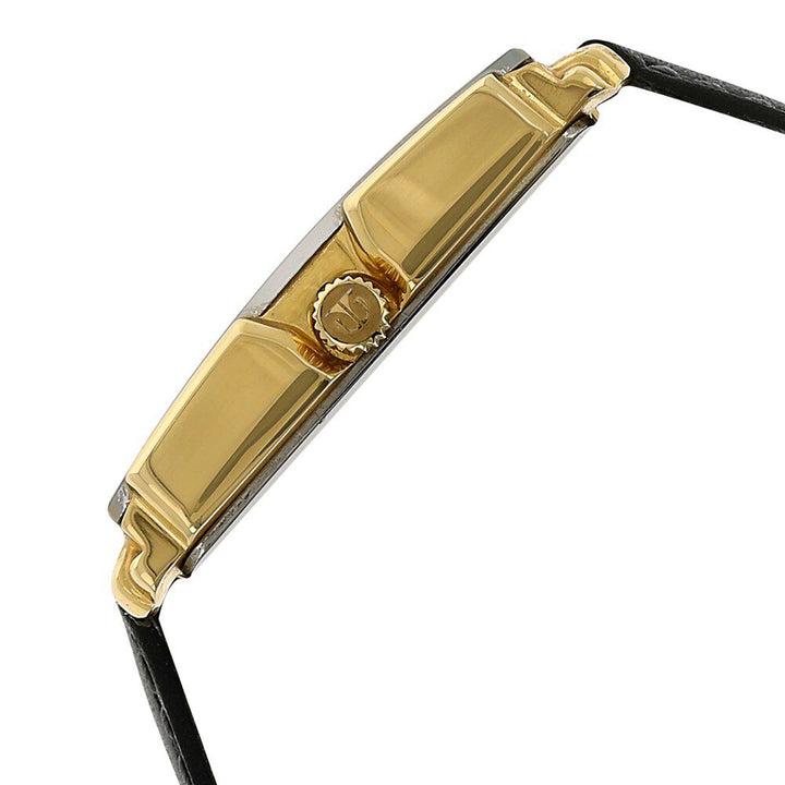 Titan Rectangle Silver Dial Analog with Date Leather Strap watch for Men-NJ1485YL01