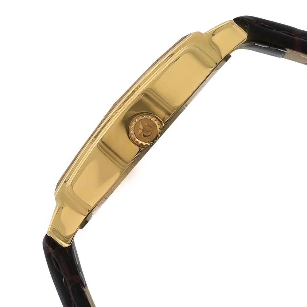 Titan Quartz Analog with Date Silver Dial Leather Strap Watch for Men-NH1486YL05